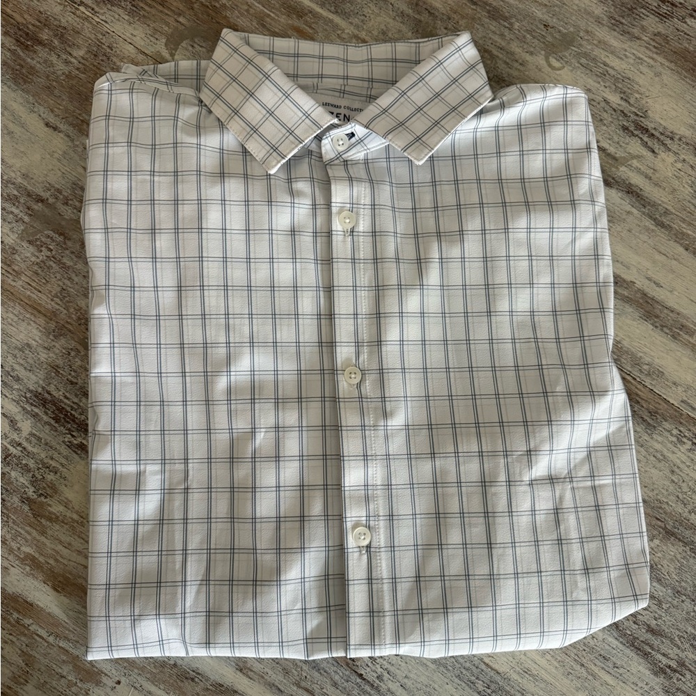 Mizzen+Main Long sleeve dress shirt - blue checkered